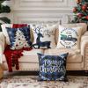 Christmas Themed Pillowcases: Festive Designs for a Cozy Holiday! Sofa Room Cushion Cover Home Decoration New Year Gift