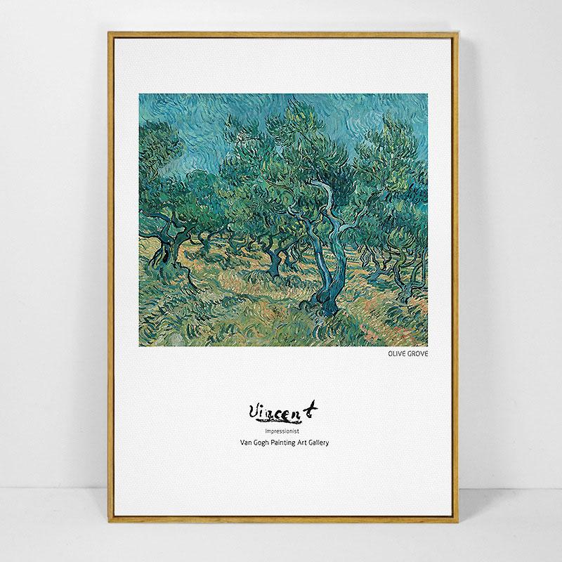 

Ван Гог Дом Декоративная Картина Высокого класса Ретро Мебель для дома Европейский стиль Ресторан Плакаты с оливковым деревом 50x70cm No Frame