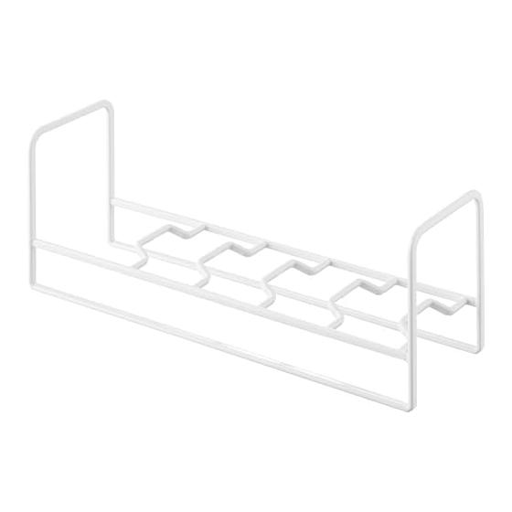 Yamazaki Jitsugyo (Yamazaki) Bowl & Tea Bowl Storage Rack White W26.5 x D8 x H10cm Tower Stand Upright Storage Drawer/Cupboard Storage 1397