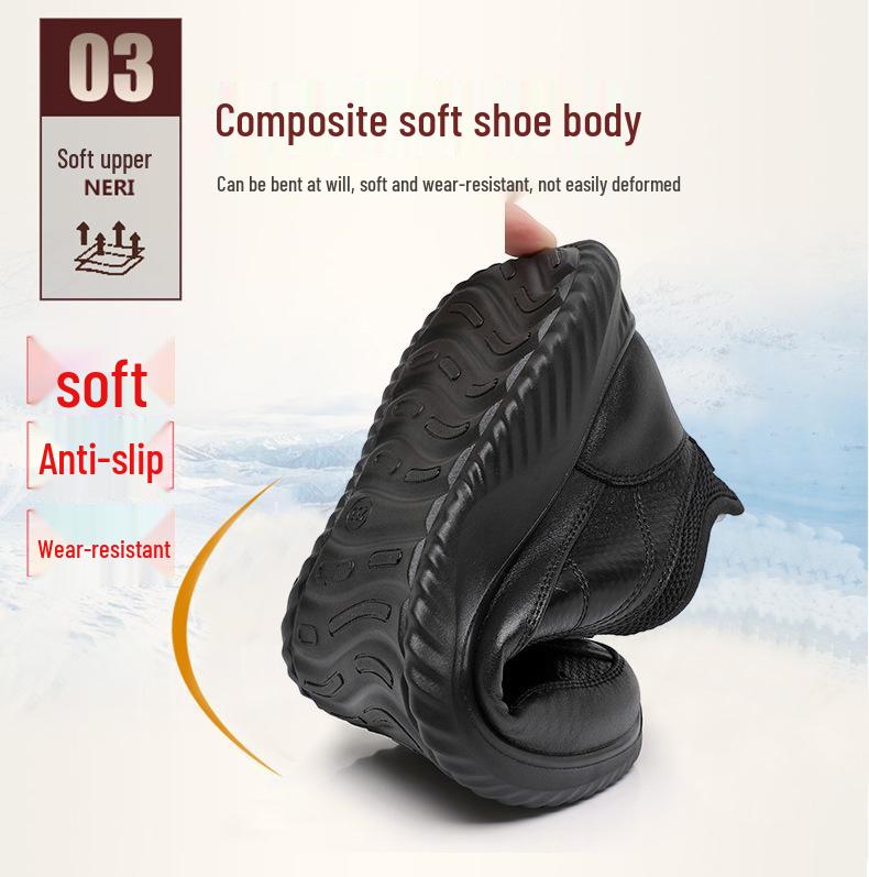 Herren Winter Wasserdicht Rutschfest Plüsch Baumwollschuhe für Ältere