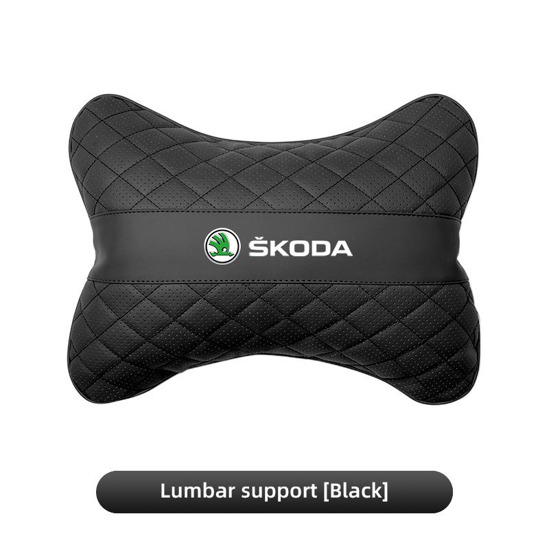 Accesorii Pernă Lombară Scaun Tetiere Piele Mașină Pentru Skoda Octavia Mk3 Fabia Yeti Kamiq Kodiaq Karoq Rapid Vrs Superb Scala