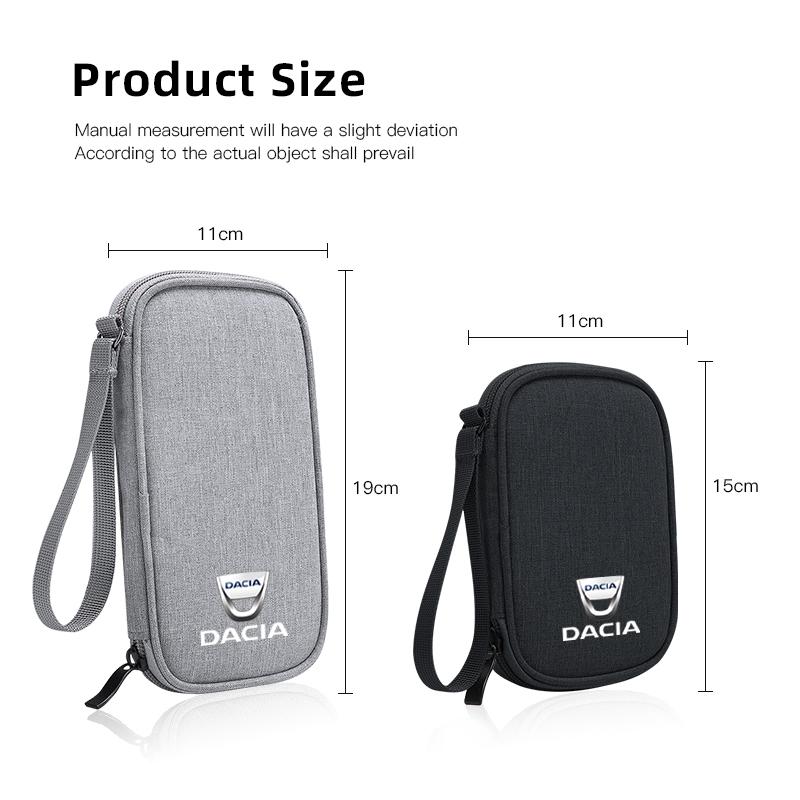 Accessories Portable Earphone Protective Cover Storage Bag For Dacia Duster Logan Sandero Jogger Spring Stepway Dokker Lodgy MCV