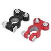 2pcs Battery Terminal Clamp Positive Negative Top Post End Connector with 2 Washers