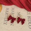 Amber Coffee French Retro Luxury Earrings - Women's Elegant Studs with Niche Design