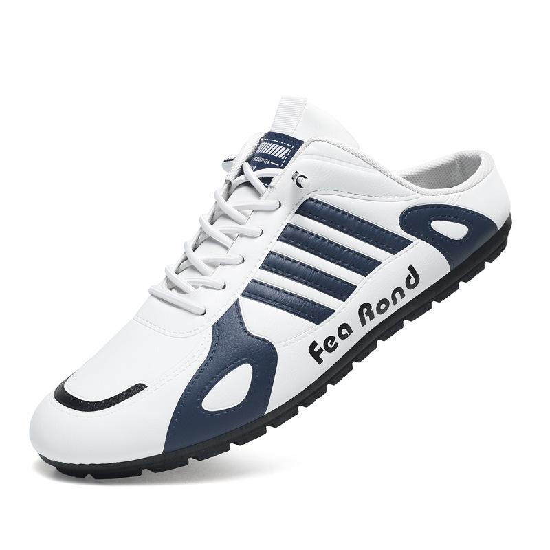 Herrenschuhe Mode lässig Doudou Schuhe leicht und bequem weichsohlige Sportschuhe Lederoberfläche Halbschuhe Herren