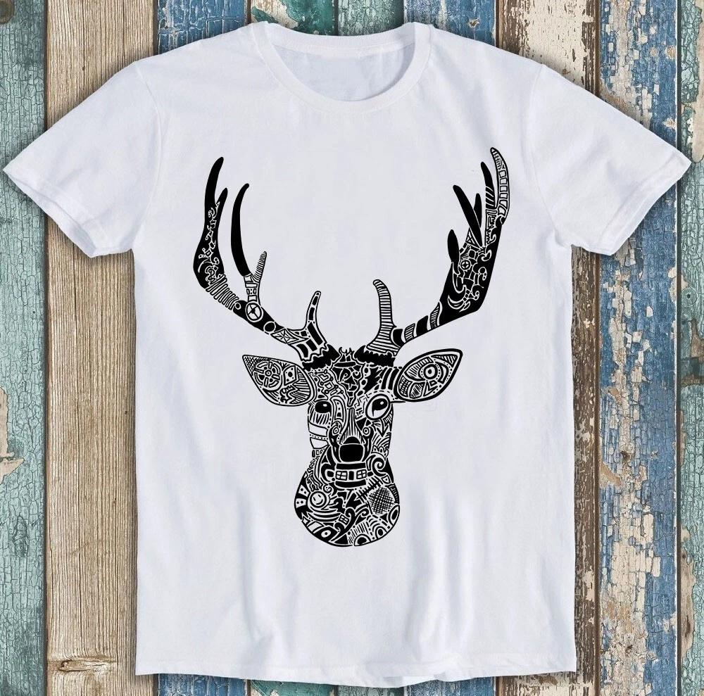 

Ацтекский олень Силуэт Дудл Лучший продавец Забавный Подарок Футболка T-Shirt M1635 S