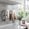 2 Pack Wall Mounted Pot Lid Rack, No Drilling Multifunctional Kitchen Storage for, Cutting Boards and Draining