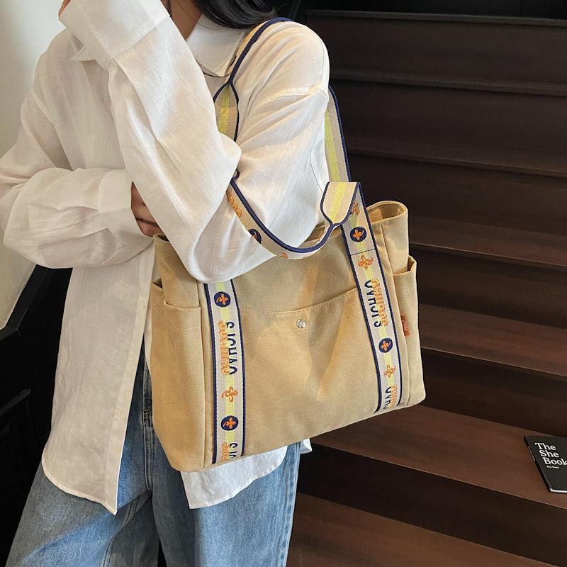 Casual Fashion Large Capacity Tote Bag Simple Travel Bag Women Large Shoulder Bag  Tote Handbag