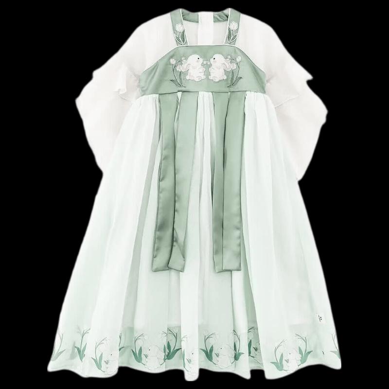 Youyou Girls' Chinese Style Rabbit Princess Dress