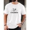 Men's CYCOPATH pattern summer casual crew neck short T-shirt