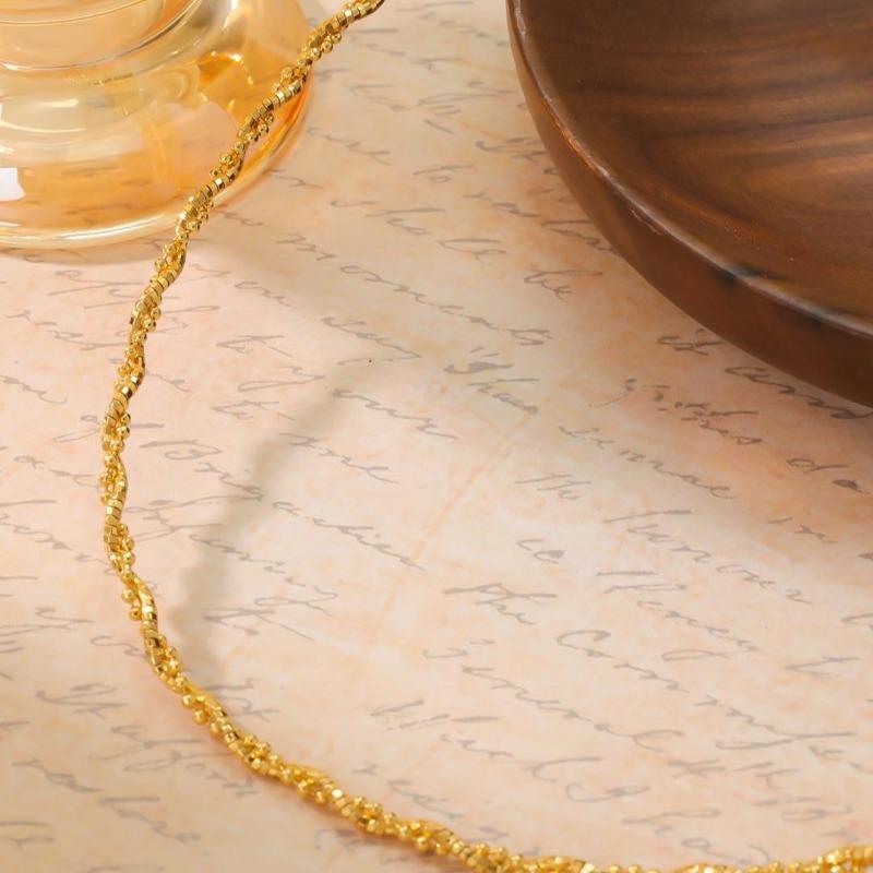 Light Luxury Fashion Jewelry Necklace Ring Electroplated Metal Collar