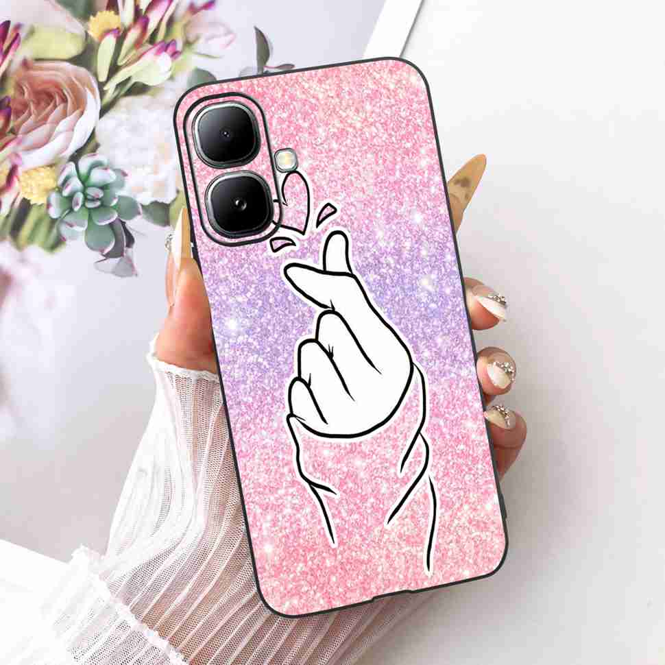 For Infinix Smart 20 4G X6840 X6840B Case Cartoon Cat Dinosaur TPU Black Cover For  Infinix Smart20 smart 20 4G Phone Casing