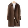 Double-sided Woolen Coat Men's Medium and Long Autumn and Winter High-end Non-cashmere Woolen Coat Trench Coat