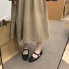 Xiaoxiangfeng single shoes women's 2025 spring new flat Mary Jane small leather shoes gentle ballet evening shoes ladyshoes