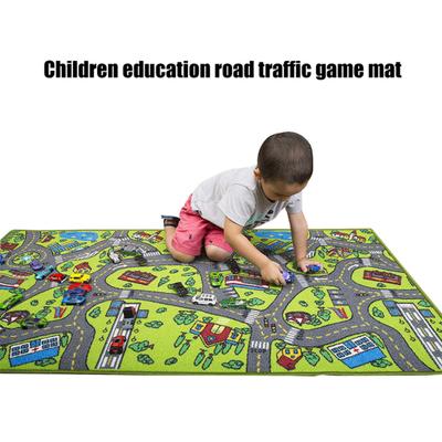 Children Kids Educational Car City Road Carpet Baby Crawling Rug Mat Play Toy
