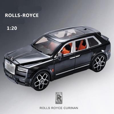 1/20 Rolls Royce SUV Cullinan Alloy Car Model Diecast Toy Vehicles Metal Car Model Collection Sound and Light Childrens Toy Gift