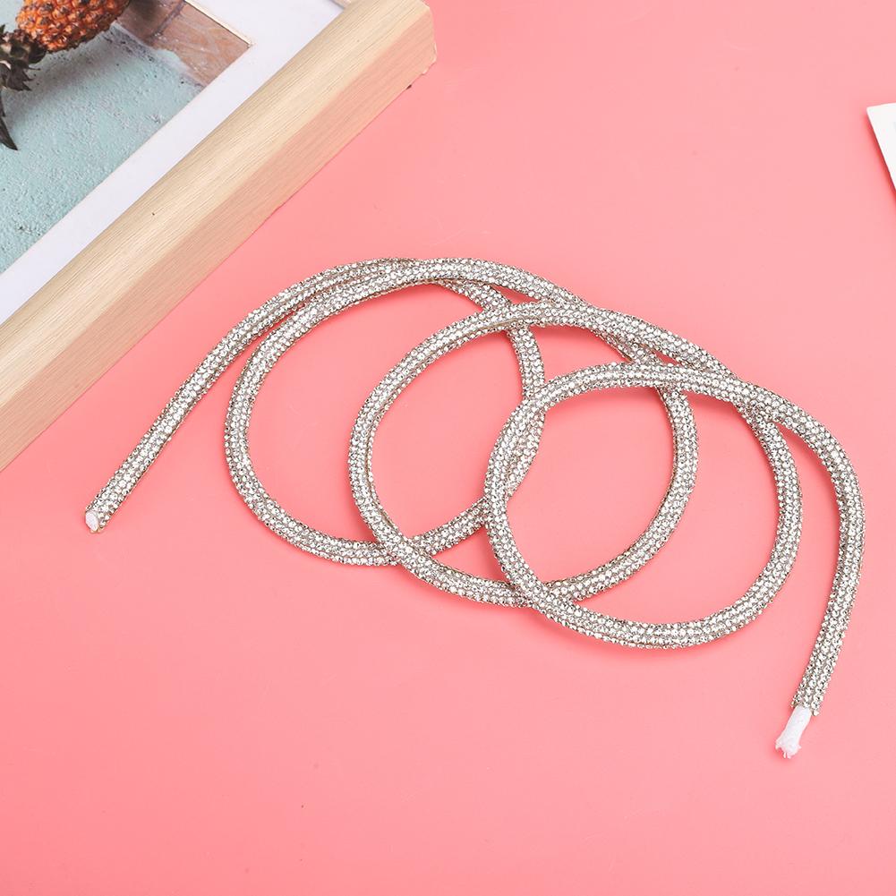 6mm 1m Rhinestones Tube Rope Trim Chain DIY Clothes Decoration for Jewelry Making