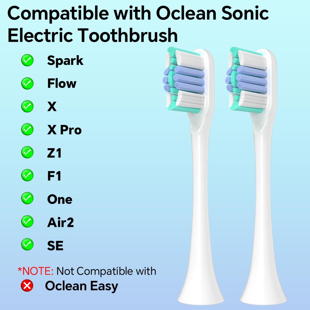 2/4/8/12 Pack Replacement Brush Heads Compatible with Oclean Spark/Flow/X/Z1/X PRO Electric Toothbrush, Professional Brush Head