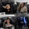 Og B-Buda Russia Rapper Cushion Cover Natural Linen Organic Fabric Double-Sided Printing Sofa Home Decor Gift Pillow Case