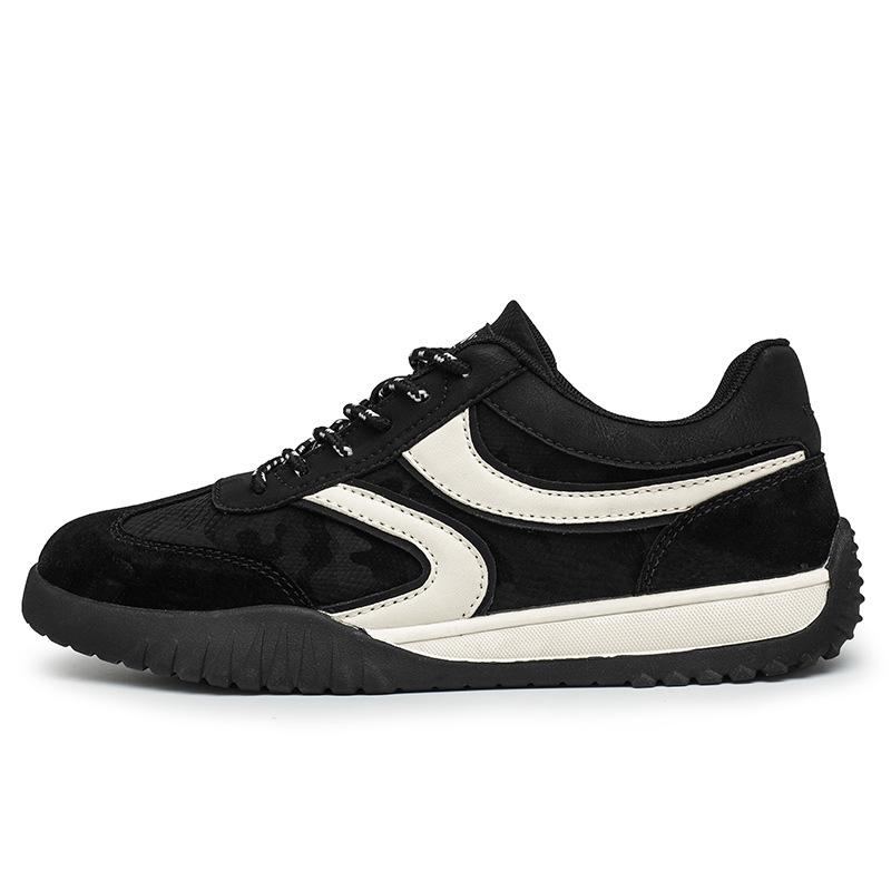 

22 autumn new leather Forrest Gump shoes comfortable German training shoes casual sports 39 чёрный