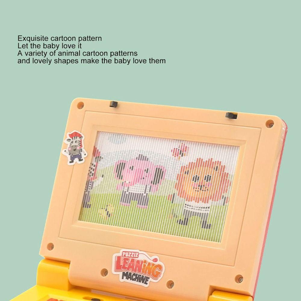 Plastic Toddler Educational Laptop LED Display Battery Mini Simulation Notebook Multi-function Music Function