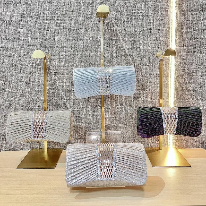 Hand-held Bag Rhinestone Handbag Crossbody Bag Diamond-encrusted Single-shoulder Crossbody Bag