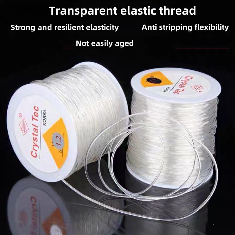 100 meters Crystal Transparent Elastic Bracelet String Cord For Jewelry Making And Bracelet Necklace Making Diy Sewing Thread