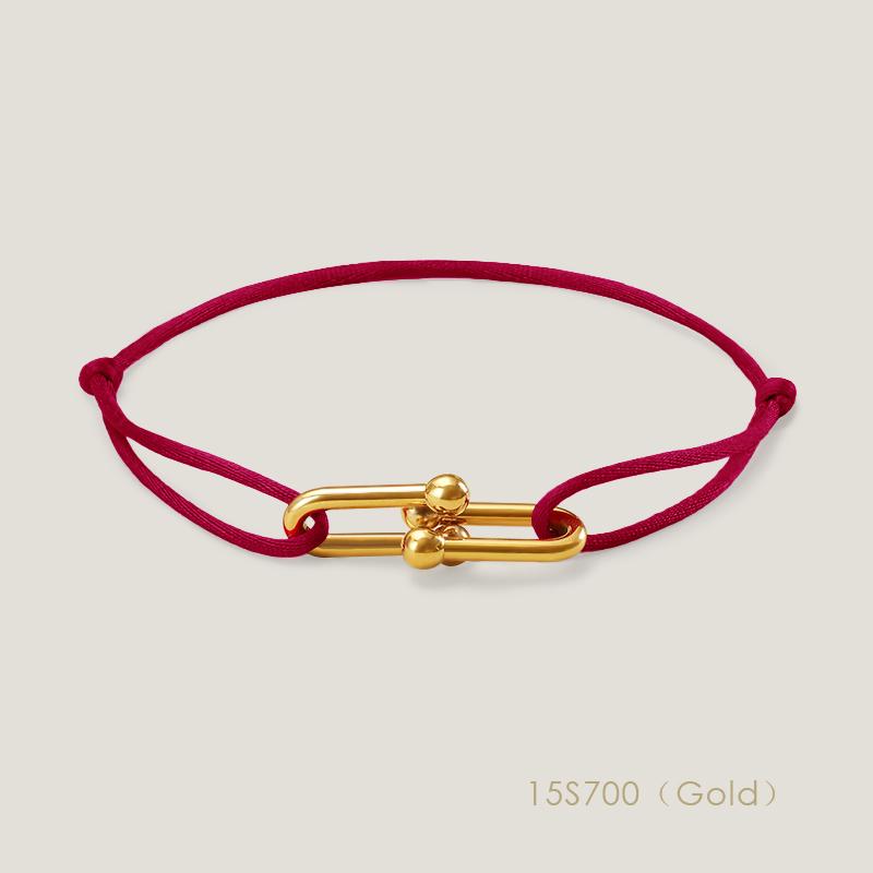 High Quality Classic Small U-Shape Charm Bracelets for Women Adjustable Silk Rope Bracelet Female Jewelry Gifts Wholesale