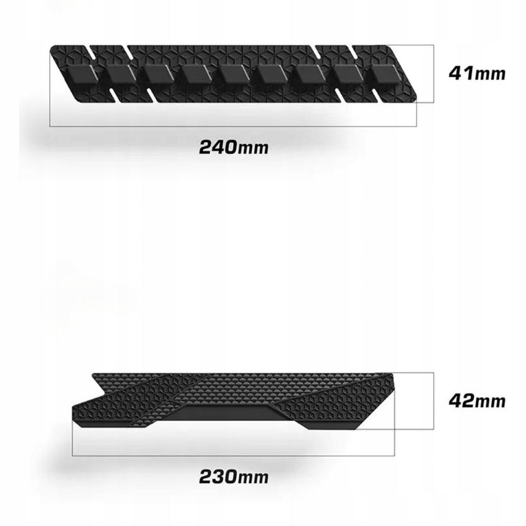 Enlee 3M Silicone Bicycle Frame Chain Guard Flexible Black