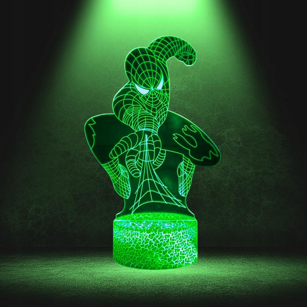Spiderman Spider-Man 16 Led 3D Night Light For Children + Remote Control