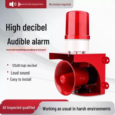 High-Power 220V Remote-Controlled Fire Alarm with Siren and Light
