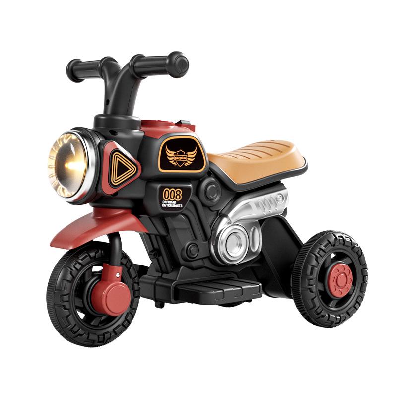 Elektrisk trehjuling för barn med uppladdningsbar motor och glidfunktion – Pedagogisk leksak för pojkar och flickor