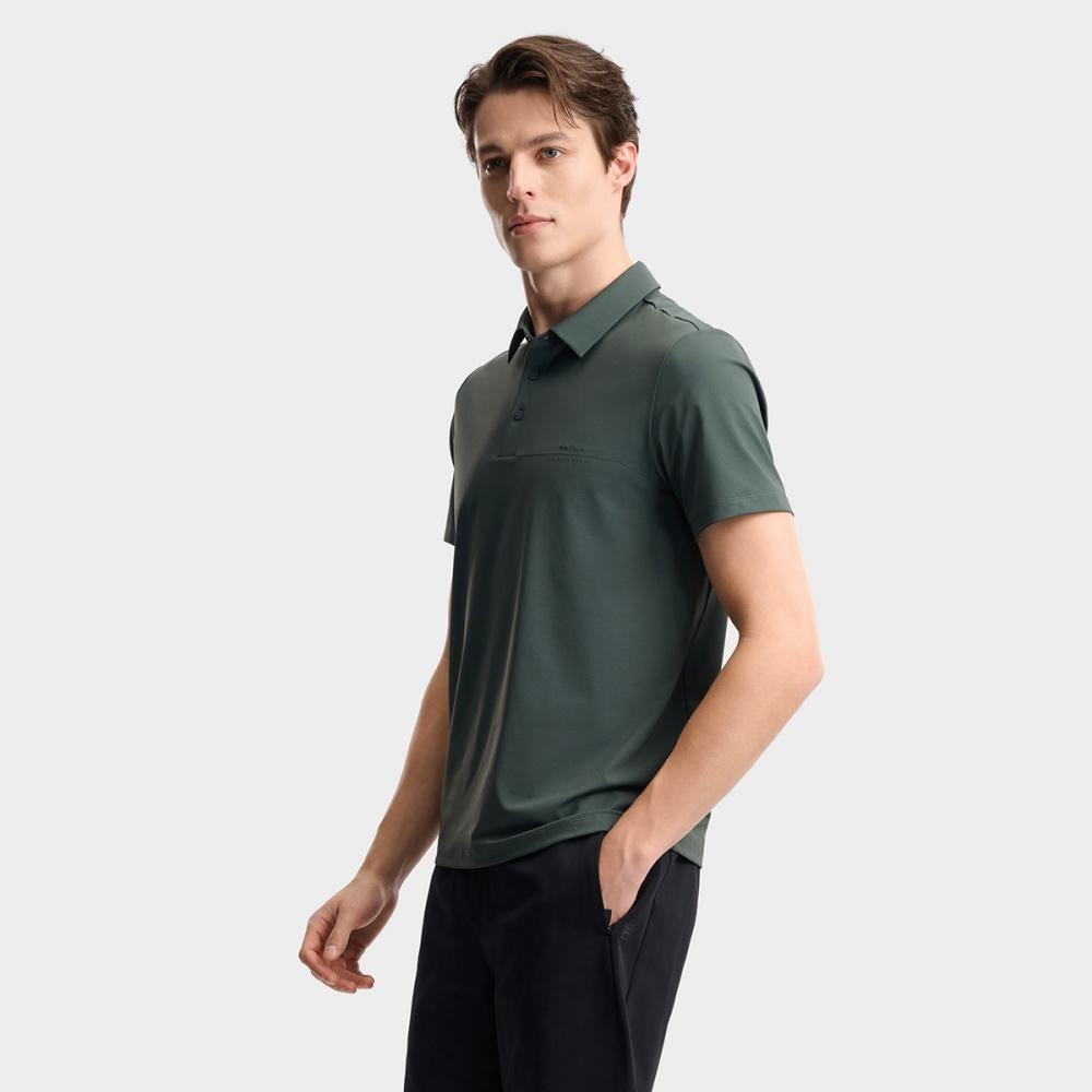 FILA White Cool Touch Business Casual Short Sleeve Polo Shirt Men tops F11M623135F-DG