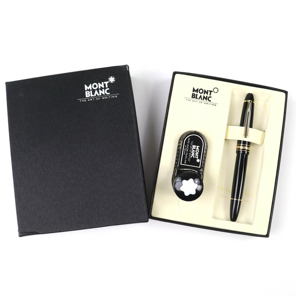 Excellent MONTBLANC fountain pen Meisterstück 146 black 14K mens Used