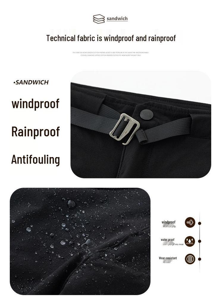 Pantalons imperméables légers à séchage rapide pour hommes, pour l'extérieur, l'alpinisme et les voyages (Printemps automne)