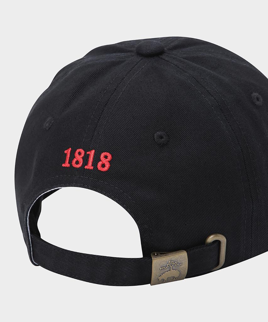 BROOKS BROTHERS [Unisex] Cotton Logo Baseball Cap (Black) (Bbacmm7318Uef)