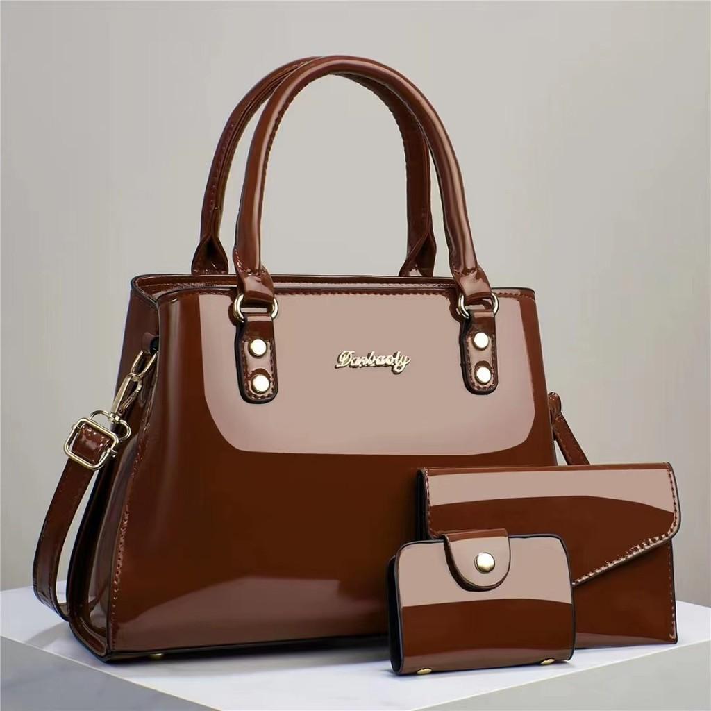 Bolsa de Mão Elegante Versátil para Mulheres Conjunto de Bolsa de Ombro e Transversal Chique Com Múltiplos Bolsos