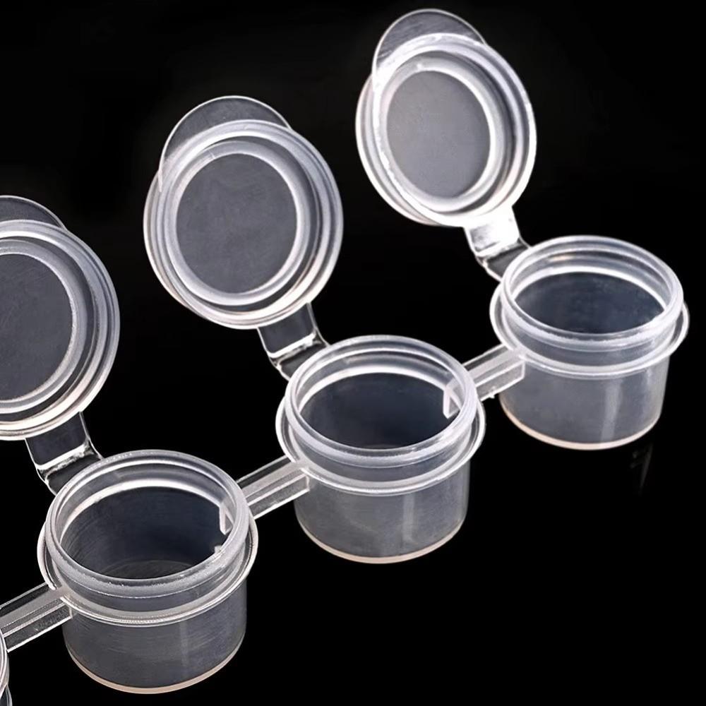 5 פסיות 2/3/5 מ"ל קופסאות פיגמנט ריקות למילוי עם מכסים כלי צבע כלי ציור