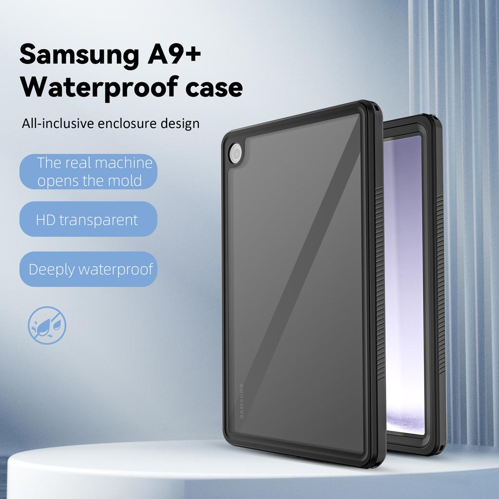 FS Tablet Waterproof Case for Samsung Galaxy Tab A9+ IP68 Full-Body Anti-drop Protective Cover