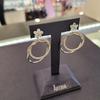 ARTRIA Flower Post-Purple Drop Earrings CHAERET0003WHF