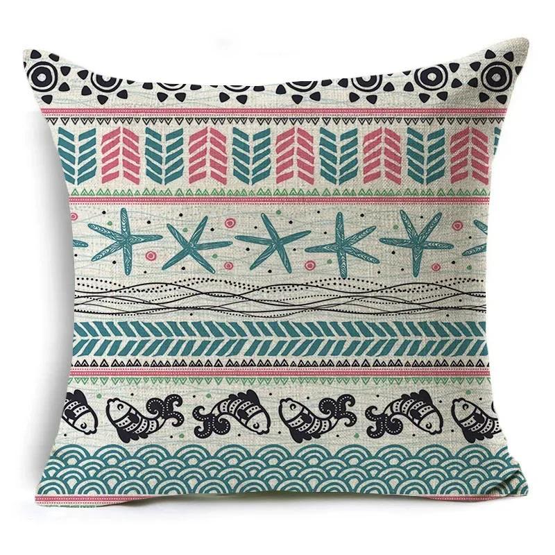 Creative Simple Geometry Cushion Cover Modern Office Car Waist Cushion Bedroom Living Room Decorative Pillowcase 45*45Cm