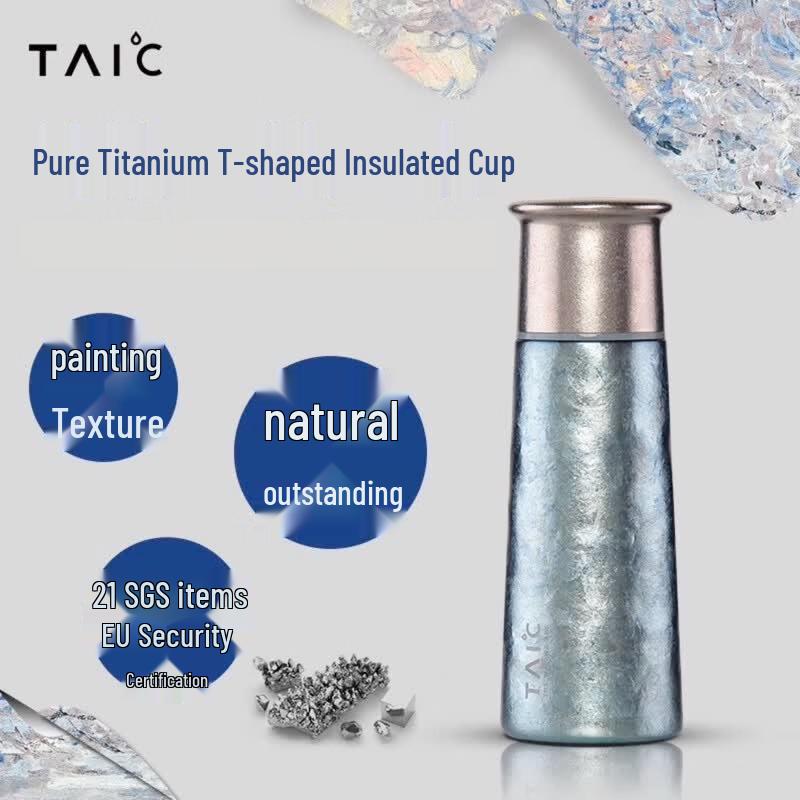 TAIC Pure Titanium Insulated Tea & Water Bottle