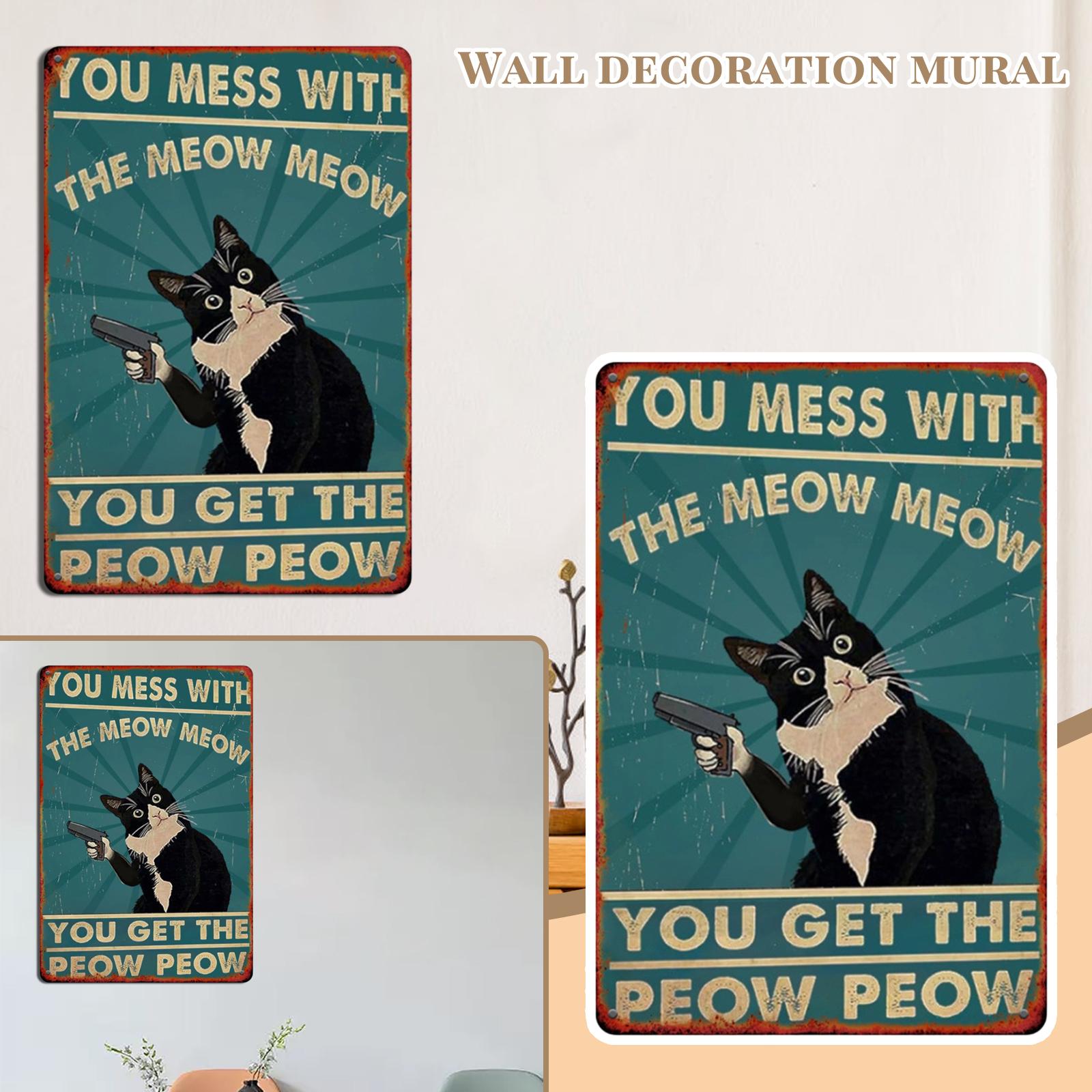 

Retro Tinplate Painting, American- Bar Background Wall Decoration, Frameless Hanging Painting One Size