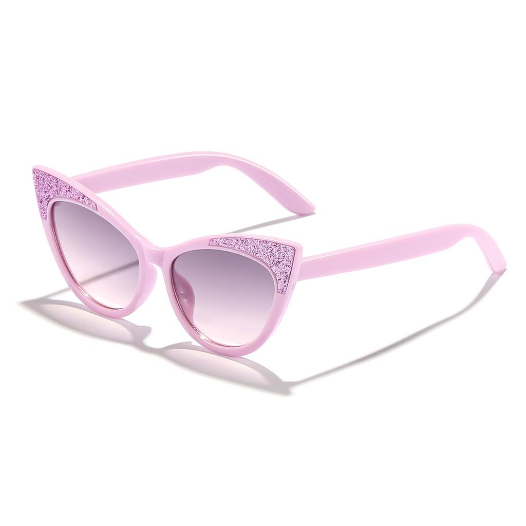 Fashion Cat Eye Children Sunglasses Shiny Candy Color Bowknot Sun Glasses Kids Cute Eyewear Trend Girls Boys Eyeglasses