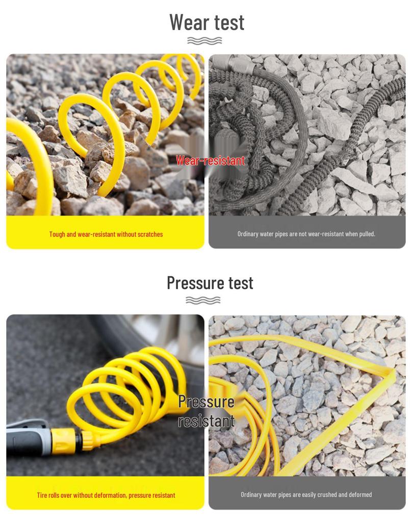 High-Pressure Car Wash Water Gun with Soft Hose and Spray Nozzle