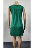 2026 Spring/Summer Women's Sleeveless Pleated Button-Up Vest Dress Pajamas