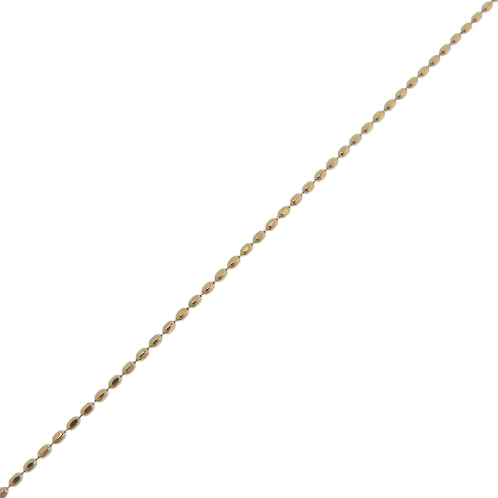 Necklace K18 yellow gold/amber amber 6.4g Women Used