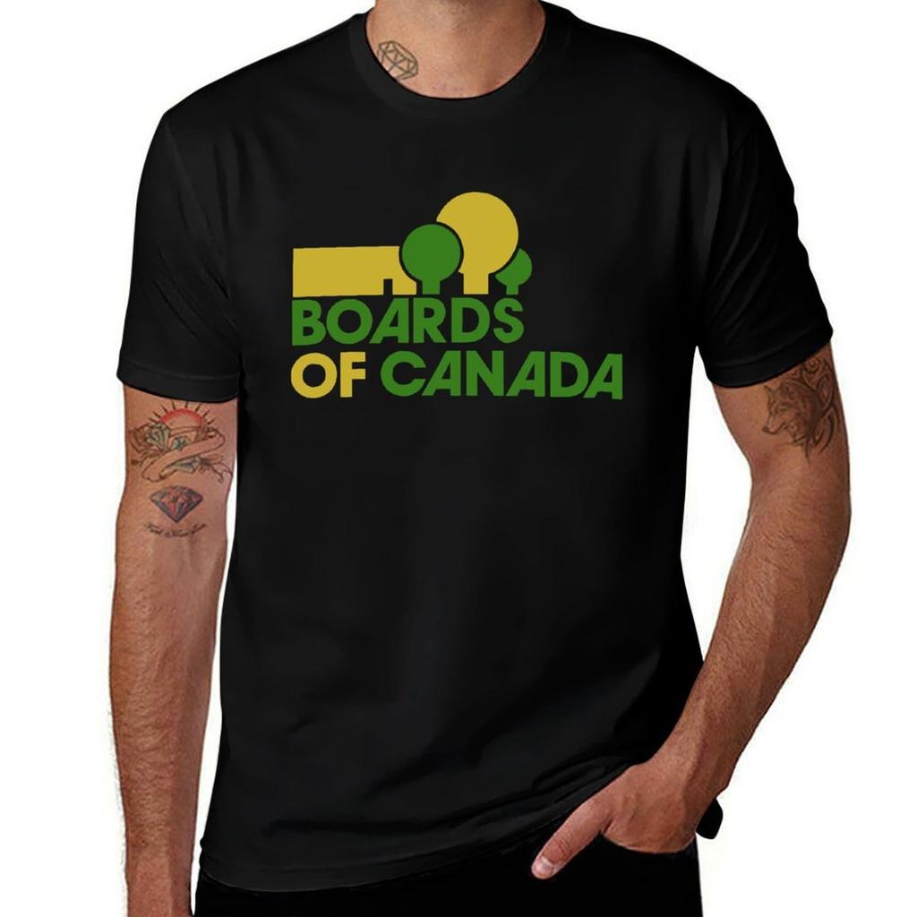 Boards Of Canada TShirt Vintage Print Crew Neck Tee