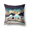 Polyester Pillowcase Automobile Decoration Mountain Home Print Pillowcase Waist Cushion Cover Bedside Cushion Cover Bedside Cushion Cover