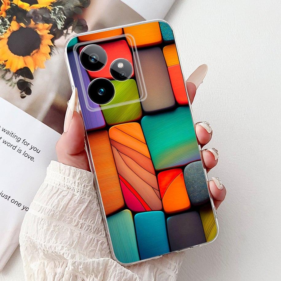 

For Realme GT7 2025 Case RMX6688 Cover New Fashion Flower Marble Soft Silicone Phone Cases For Realme GT 7 Pro 7T Realme7 Fundas Realme GT 7T